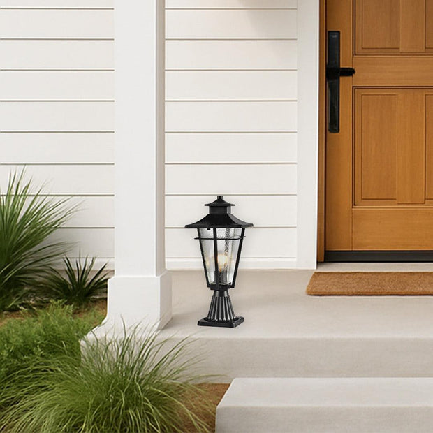 Vista Collection Outdoor Post Top - Black