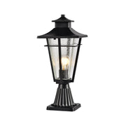 Vista Collection Outdoor Post Top - Black