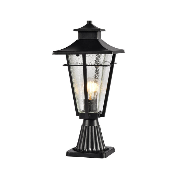Vista Collection Outdoor Post Top - Black