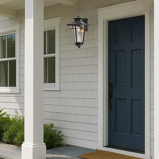 Vista Collection Outdoor Wall Sconce - Black