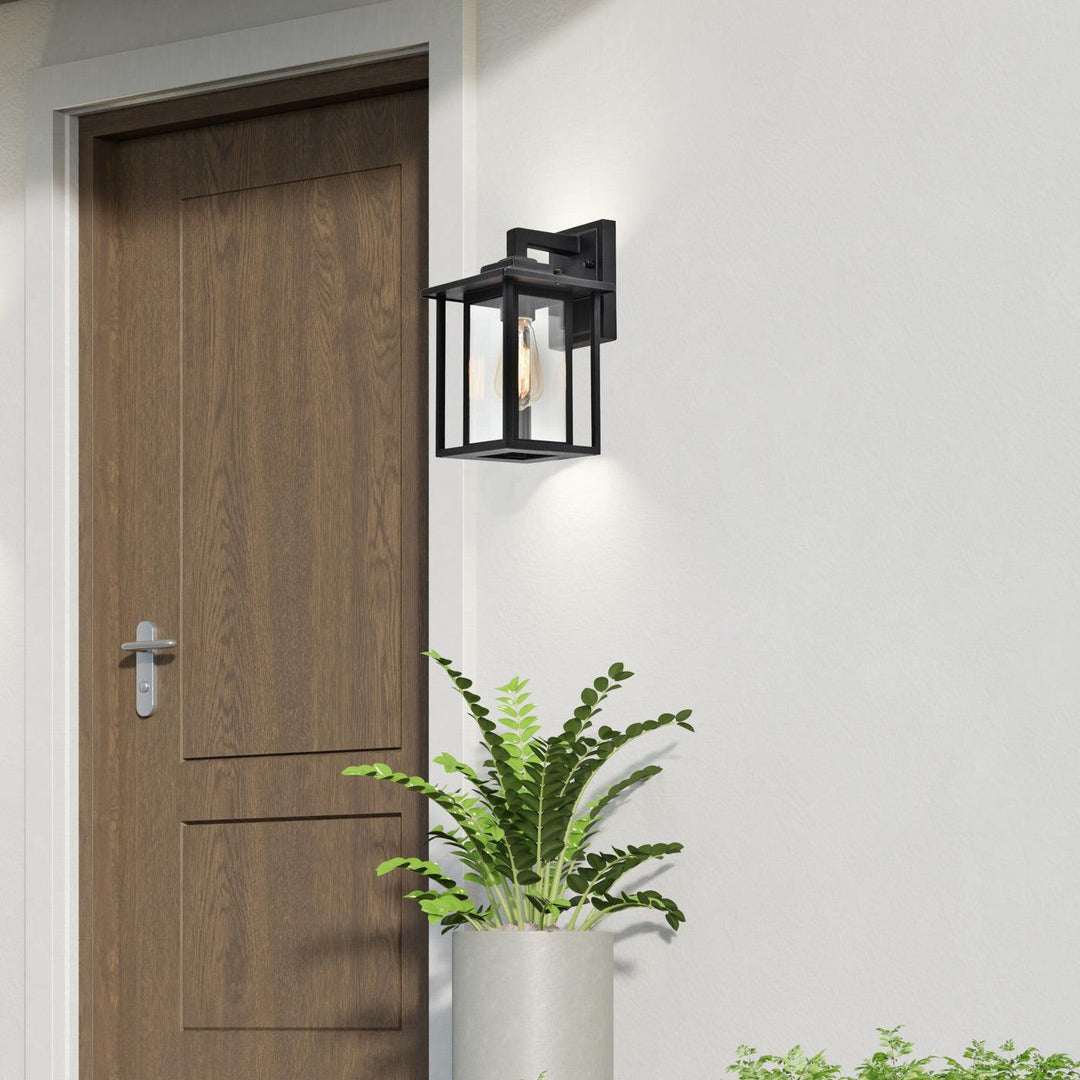 Verano Collection - Outdoor Wall Sconce - Black H:32cm - Designer Chandelier Australia