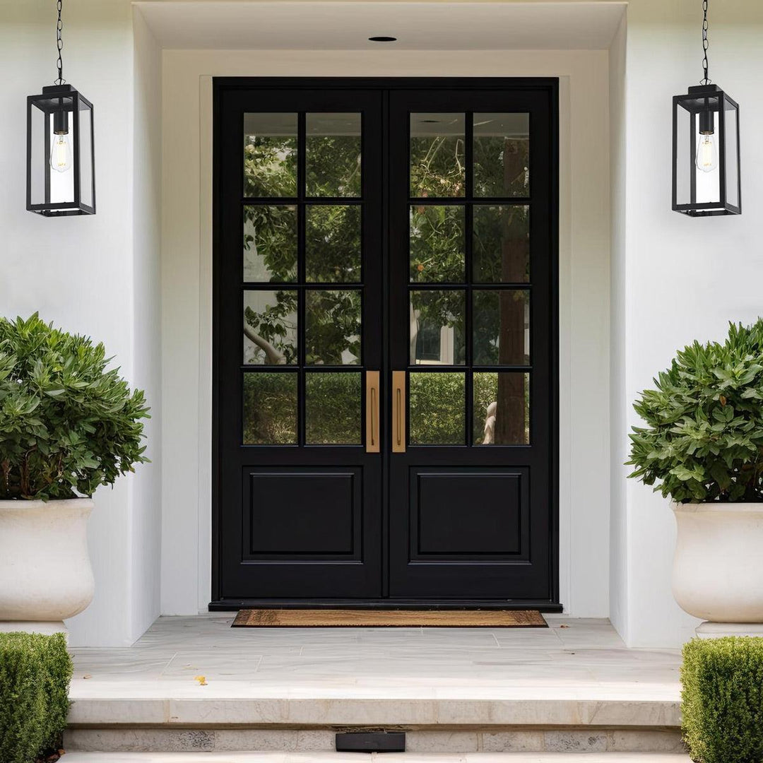 Lantra Collection Outdoor Pendant - 1 Light - Black