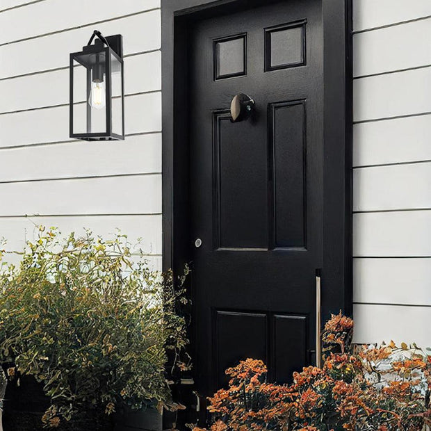 Lantra Collection Outdoor Wall Sconce - 1 Light - Black