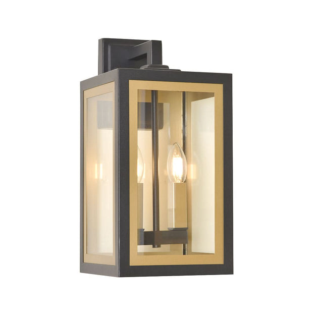 Kindra Collection Outdoor Wall Sconce - 2 Lights - Black