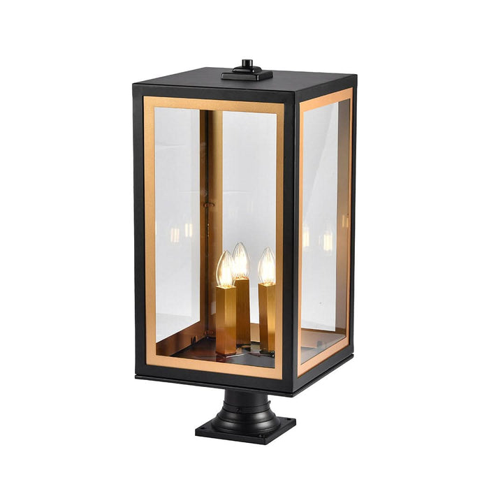 Kindra Collection Outdoor Post Top - 2 Lights - Black