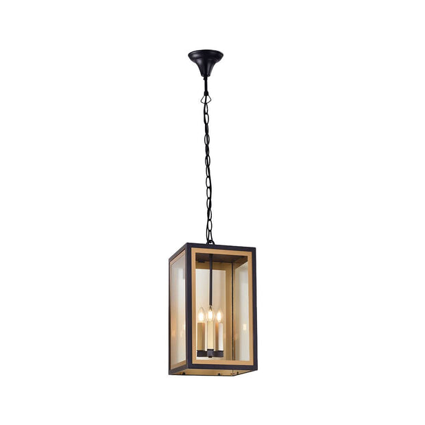 Kindra Collection Outdoor Pendant - 3 Lights - Black