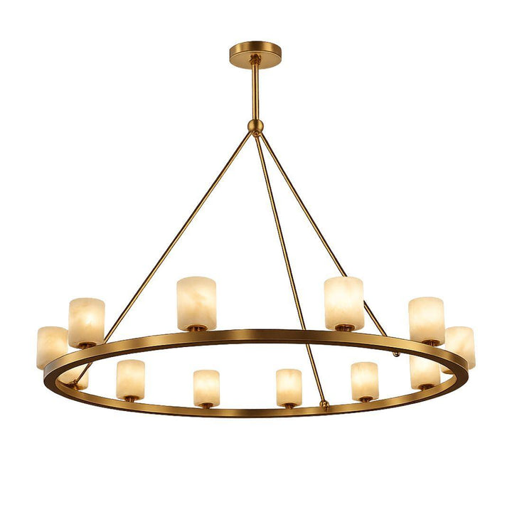 Hulton Collection - 12 Light Chandelier - Satin Brass