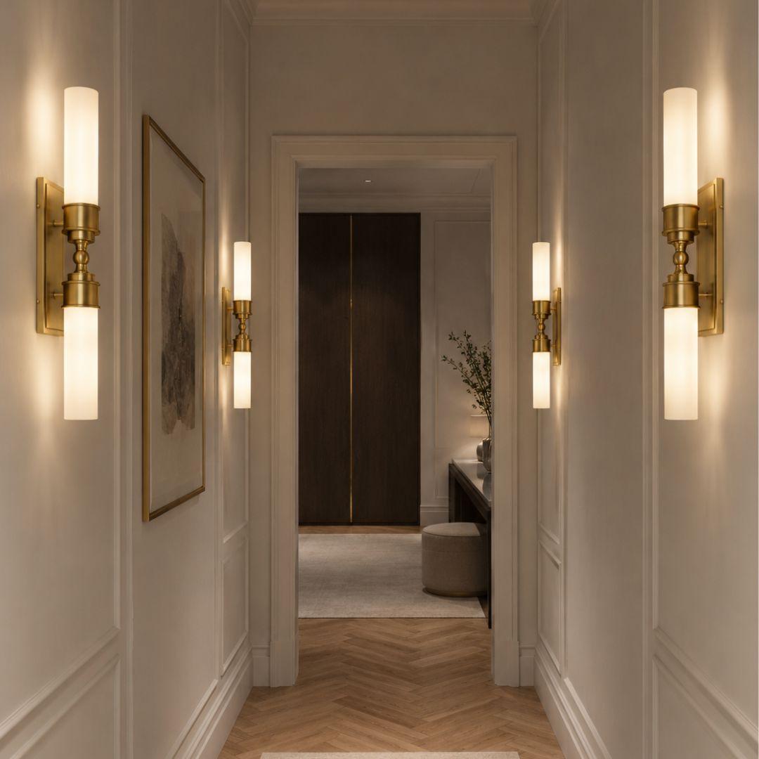 Jarvis 2 Lights Wall Sconce - Aged Brass