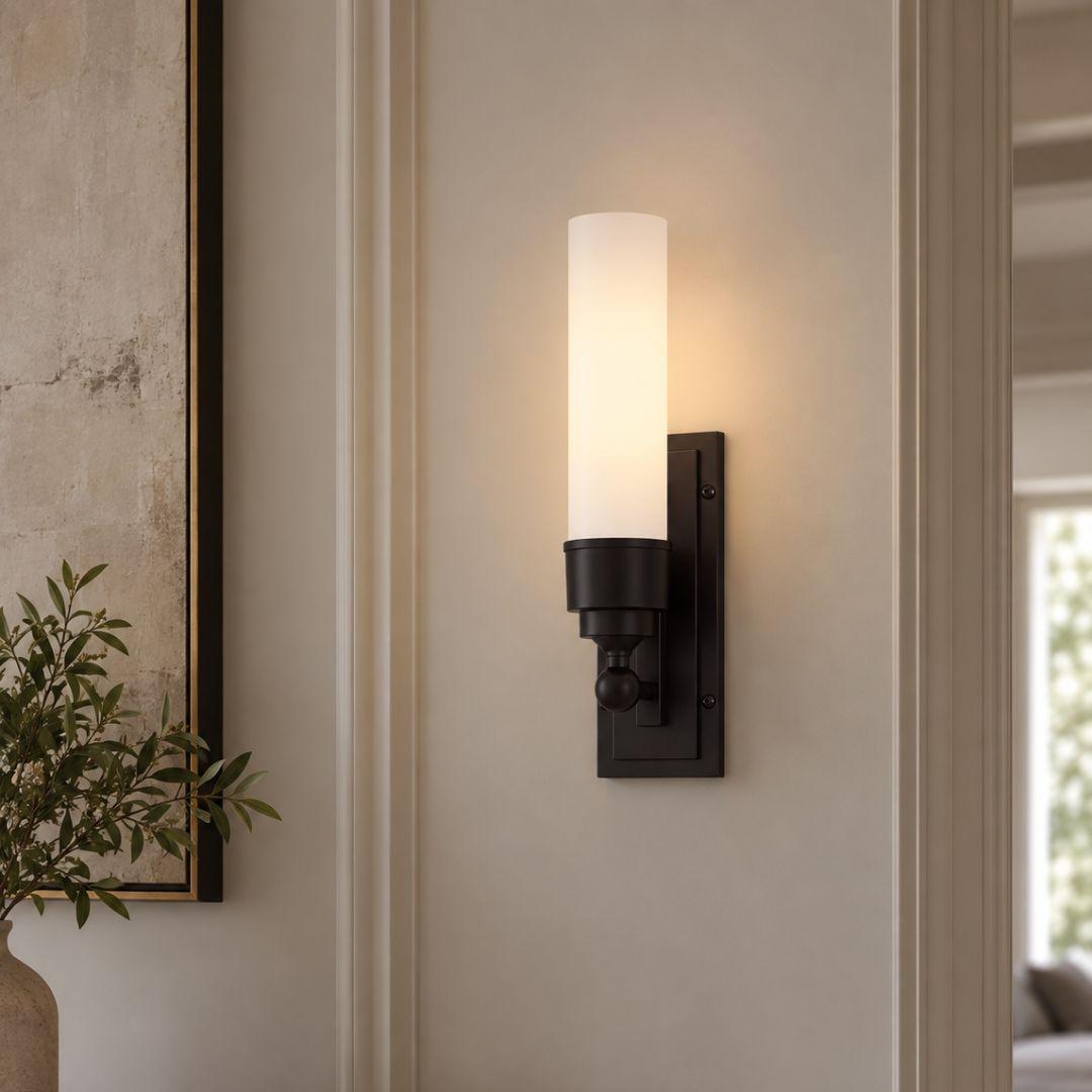 Jarvis 1 Light Wall Sconce - Black