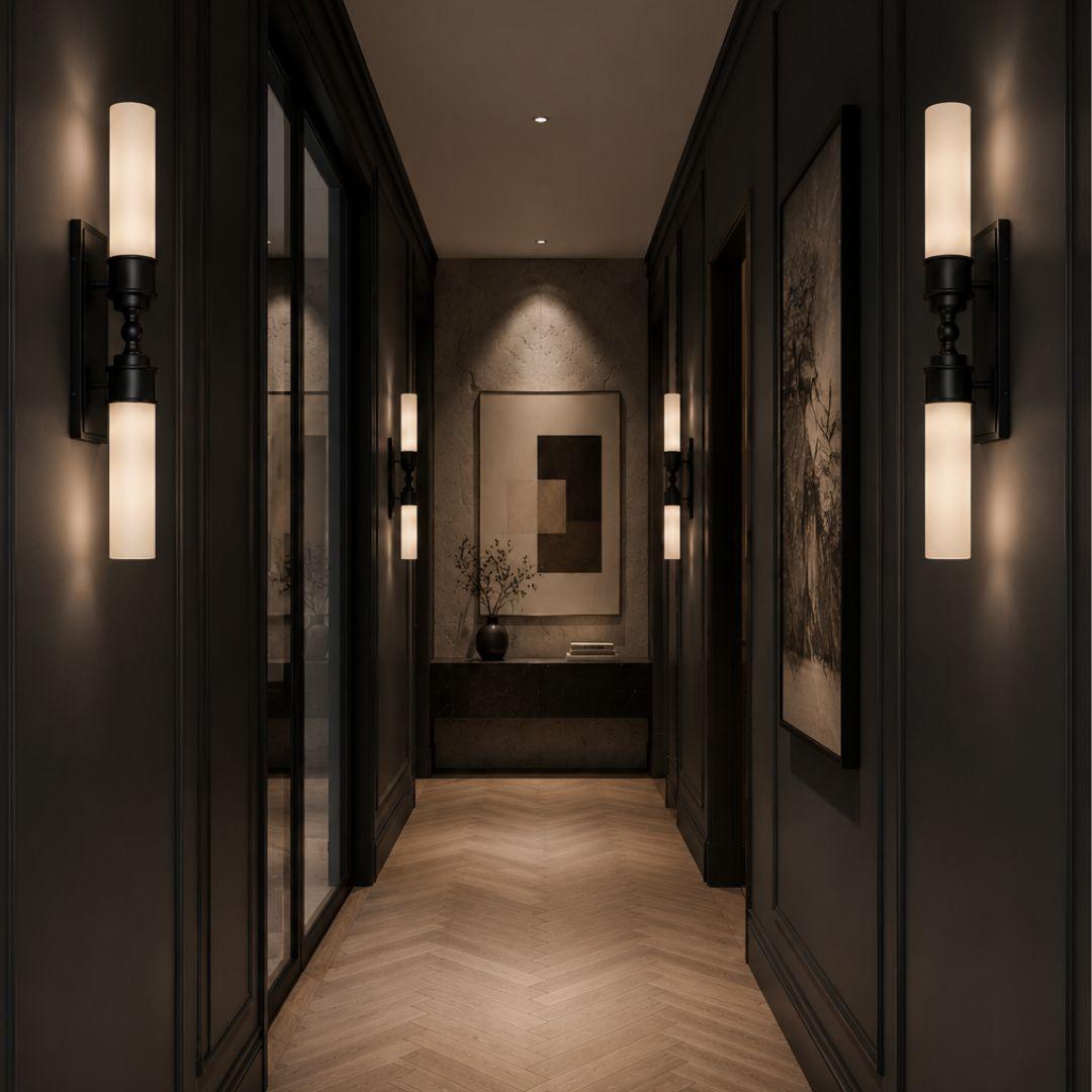 Jarvis 2 Lights Wall Sconce - Black