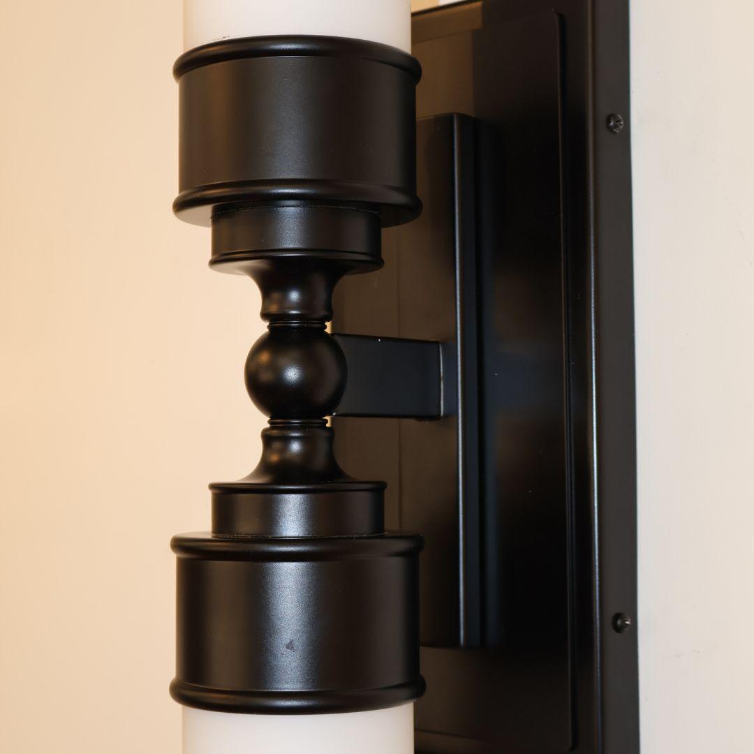 Jarvis 2 Lights Wall Sconce - Black