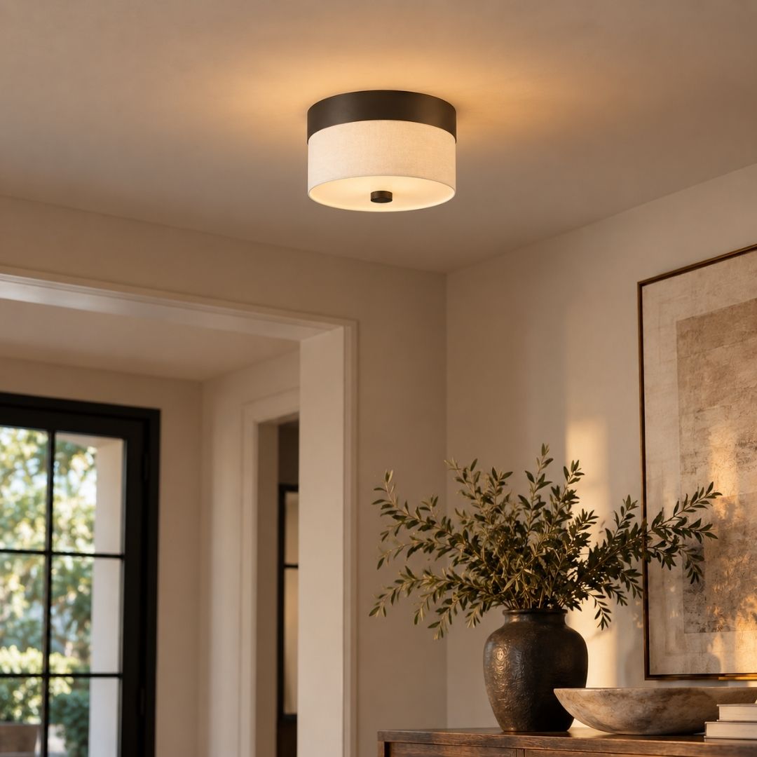 Jennings Collection - Flush Mount - Dark Bronze