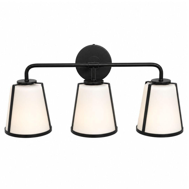 Kendal Collection - 3 Light - Wall Sconce - Matte Black Frame