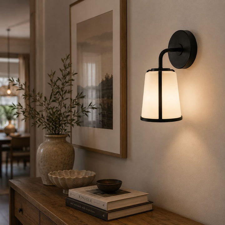 Kendal Collection - Wall Sconce - Matte Black Frame