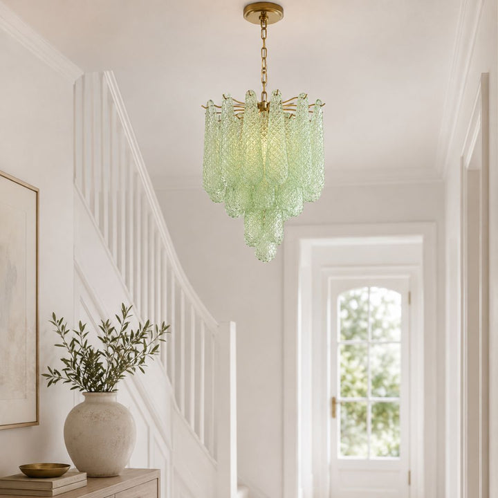 Libby Collection - 4 Lights Pendant - Green