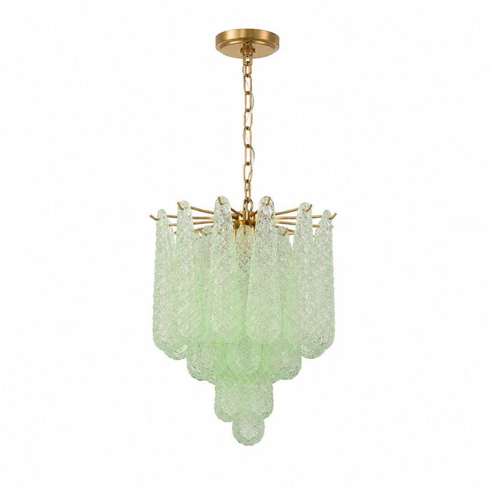 Libby Collection - 4 Lights Pendant - Green