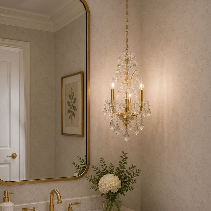 Maria Theresa Basket Crystal Chandelier - GOLD