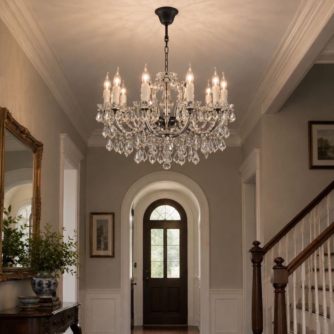 Maria Theresa Crystal Chandelier Grande 10 Light - Rustic