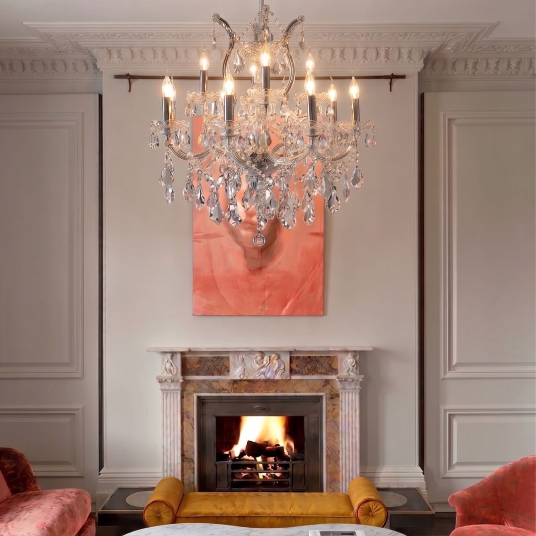 Maria Theresa Crystal Chandelier Grande 13 Light - Chrome