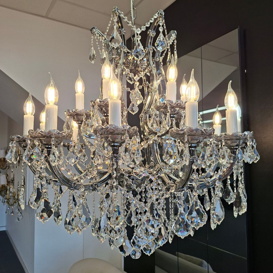 Maria Theresa Crystal Chandelier Grande 19 Light - Smoke
