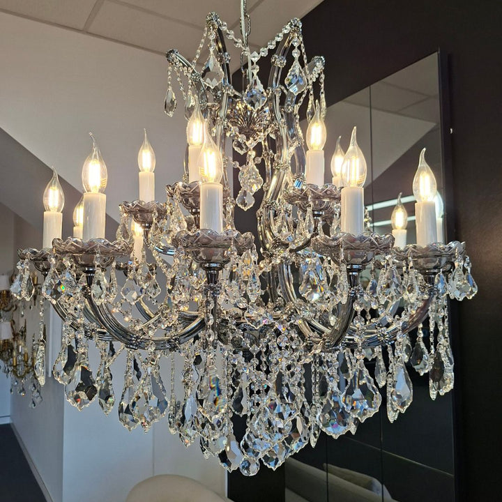 Maria Theresa Crystal Chandelier Grande 19 Light - Smoke