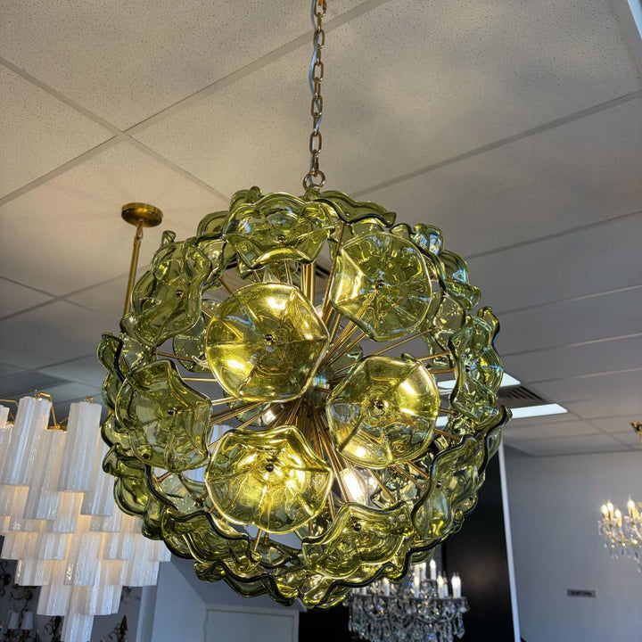 Marselle 9 Lights Pendant - Green