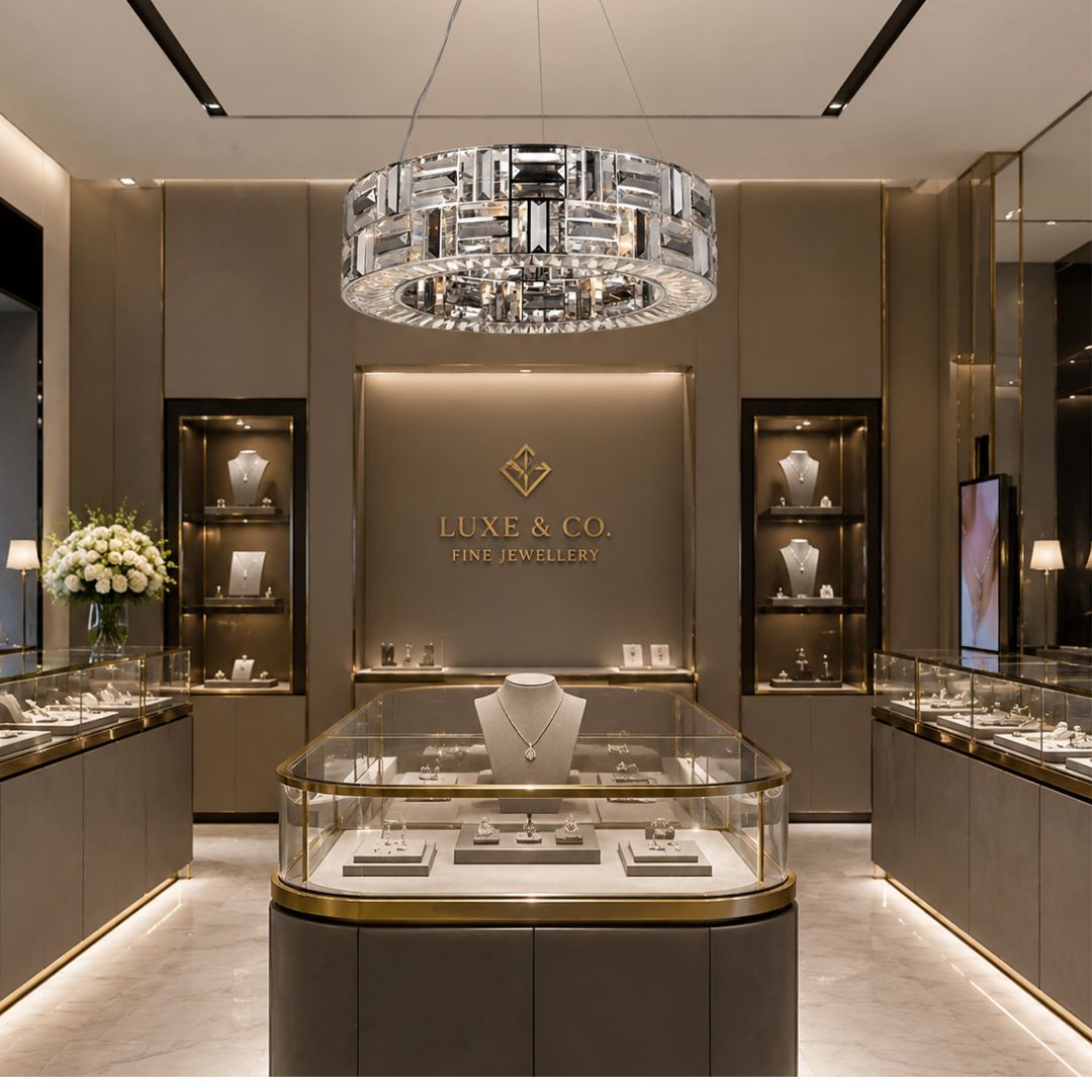 Aurora Halo - NewYork Pendant - Width: 60cm - Chrome