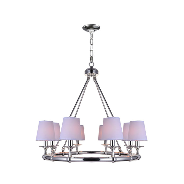 Luxe Halo - NewYork Chandelier - Width:80cm - Polished Nickel