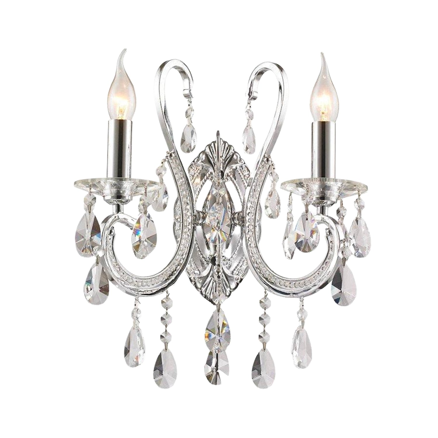 Crystal light sconces discount