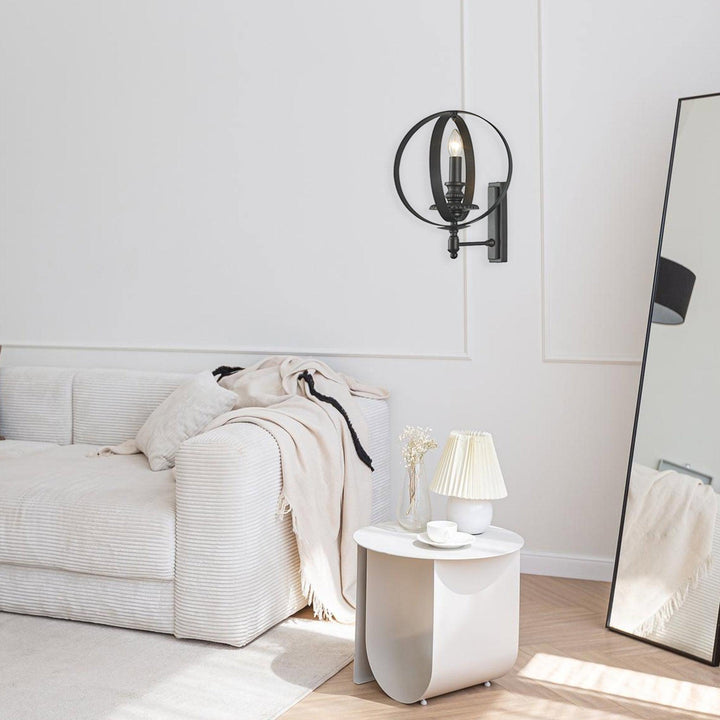 Hampton Orb - Wall Sconce - Dark Bronze