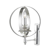 Hampton Orb - Wall Sconce - Silver Plated