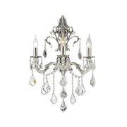 AMERICANA 3 Light Wall Sconce - Silver Plated