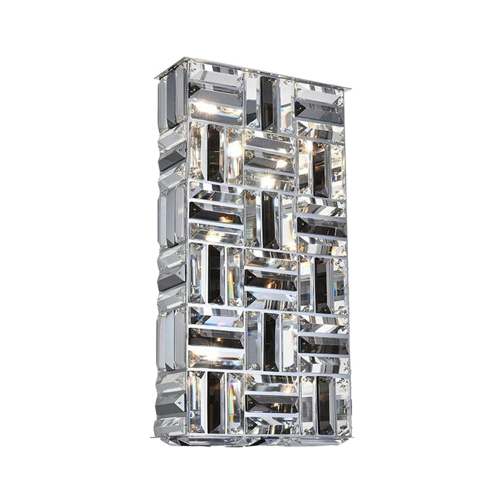 Aurora - NewYork Wall Sconce - Rectangle - Height:49cm - Chrome