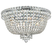 NewYork Empress - Flush Mount Basket Chandelier - Chrome - W:60cm