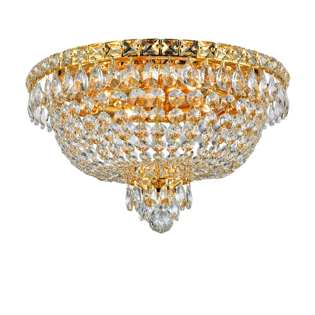 NewYork Empress - Flush Mount Basket Chandelier - Gold - W:43cm