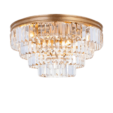 Flush gold discount light fixture