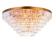 Jordan Collection - Flush Mount Chandelier - 90cm - Antique Gold