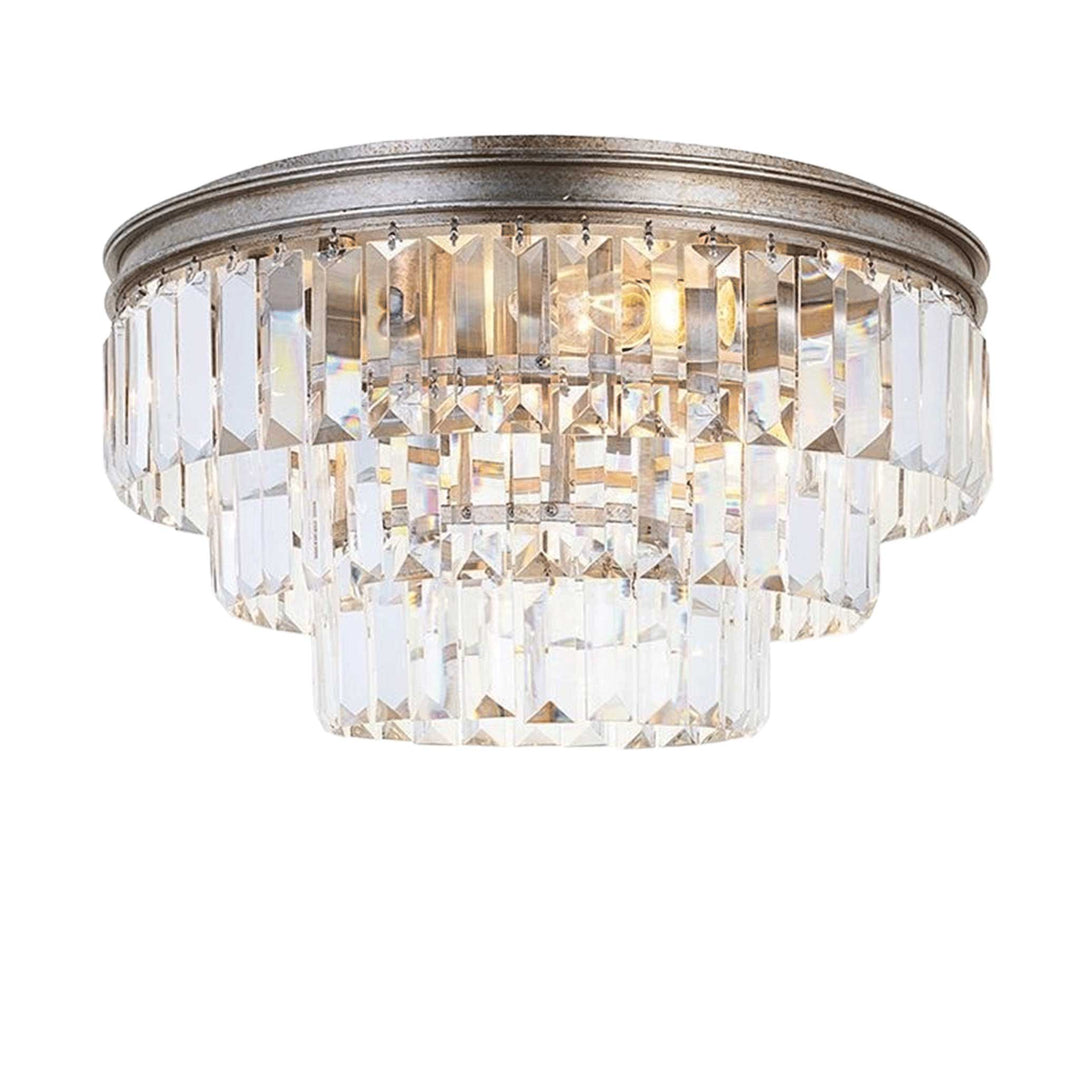 Jordan Collection - Flush Mount Chandelier - 40cm - Champagne - Designer Chandelier Australia