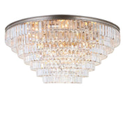 Jordan Collection - Flush Mount Chandelier - 90cm - Champagne