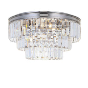 Jordan Collection - Flush Mount Chandelier - 40cm - Nickel Plated