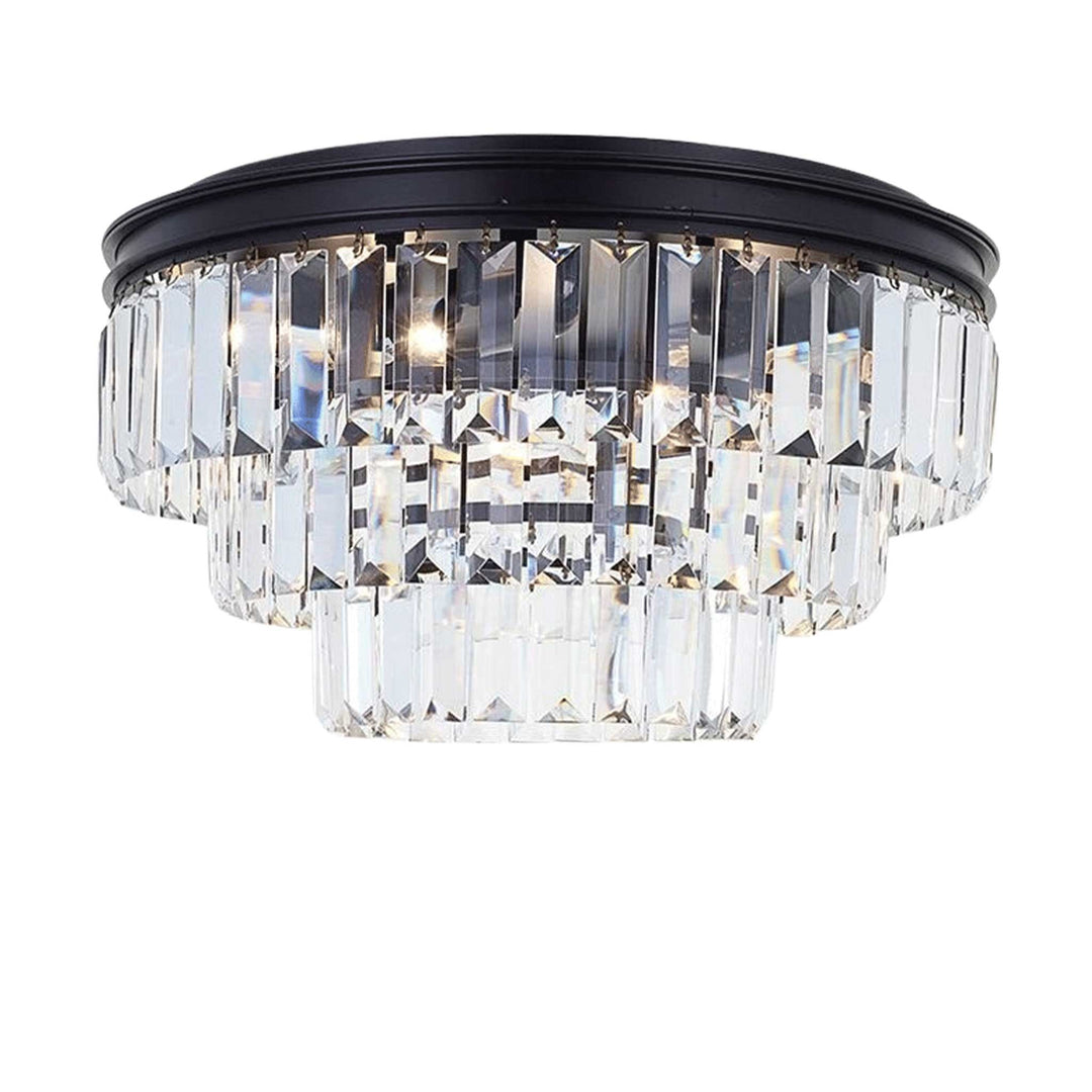 Jordan Collection - Flush Mount Chandelier - 40cm - Warm Bronze - Designer Chandelier Australia