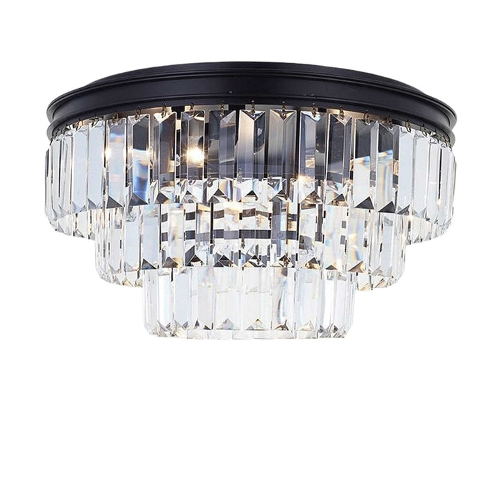 Jordan Collection - Flush Mount Chandelier - 40cm - Warm Bronze - Designer Chandelier Australia