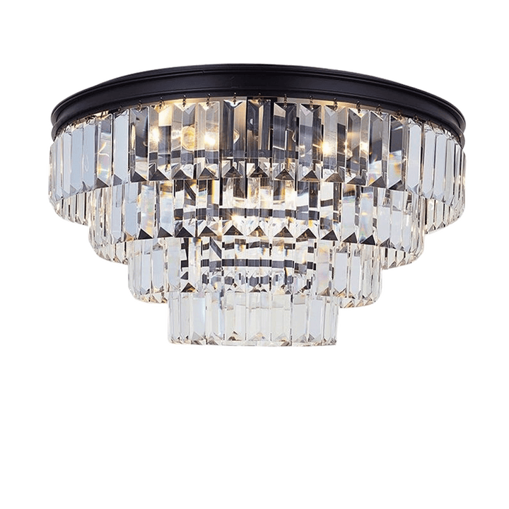 Jordan Collection - Flush Mount Chandelier - 50cm - Warm Bronze - Designer Chandelier Australia