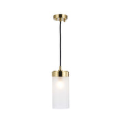 Provincial Collection - Single Light Pendant - Frosted Glass - Brass