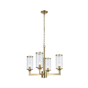 Provincial Collection - 4 Light Chandelier - Brass