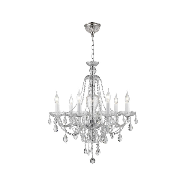 Bohemian Brilliance 7 Arm Crystal Chandelier- CHROME