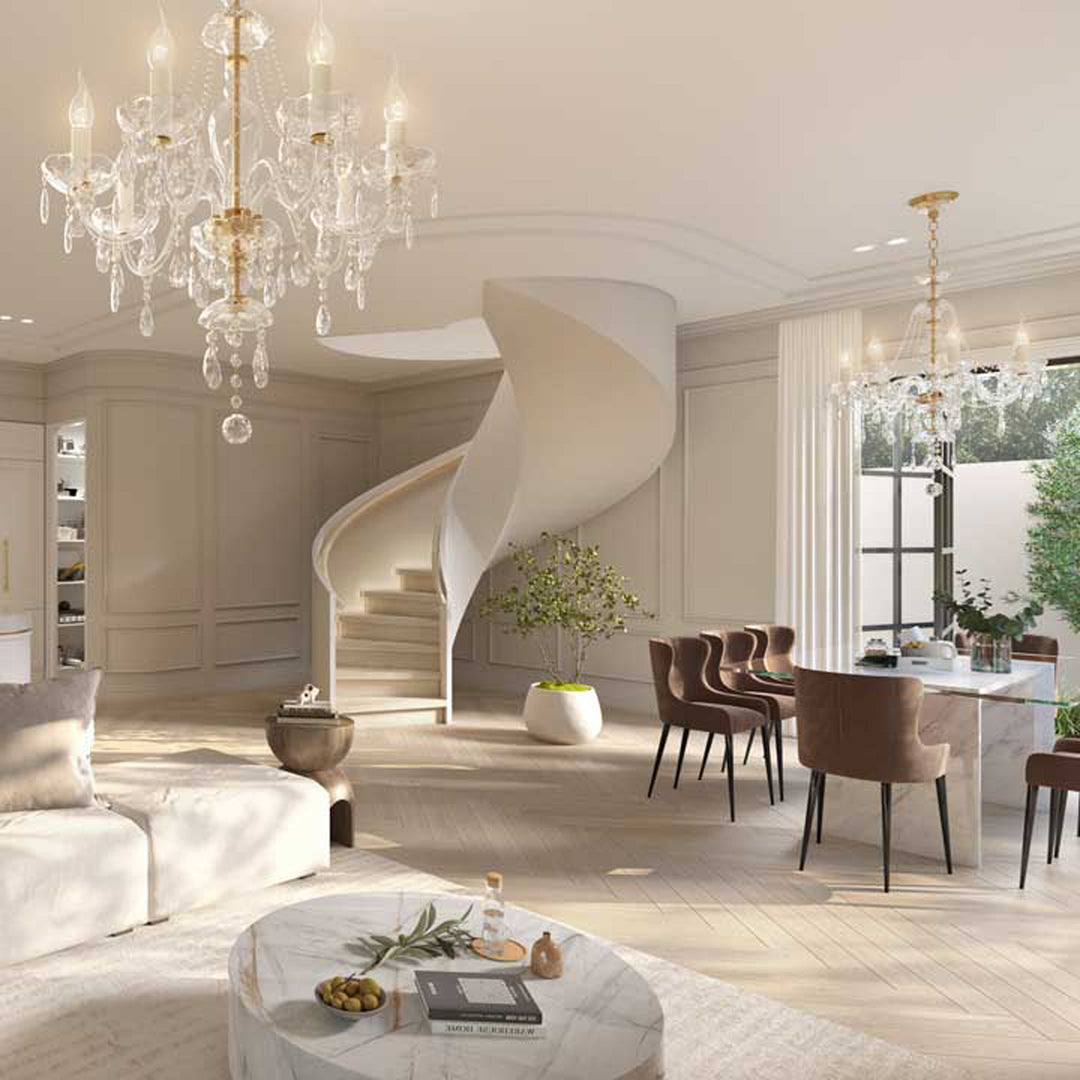 Bohemian Brilliance 7 Arm Crystal Chandelier- GOLD