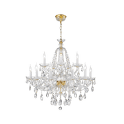 Bohemian Brilliance 15 Arm Crystal Chandelier- GOLD