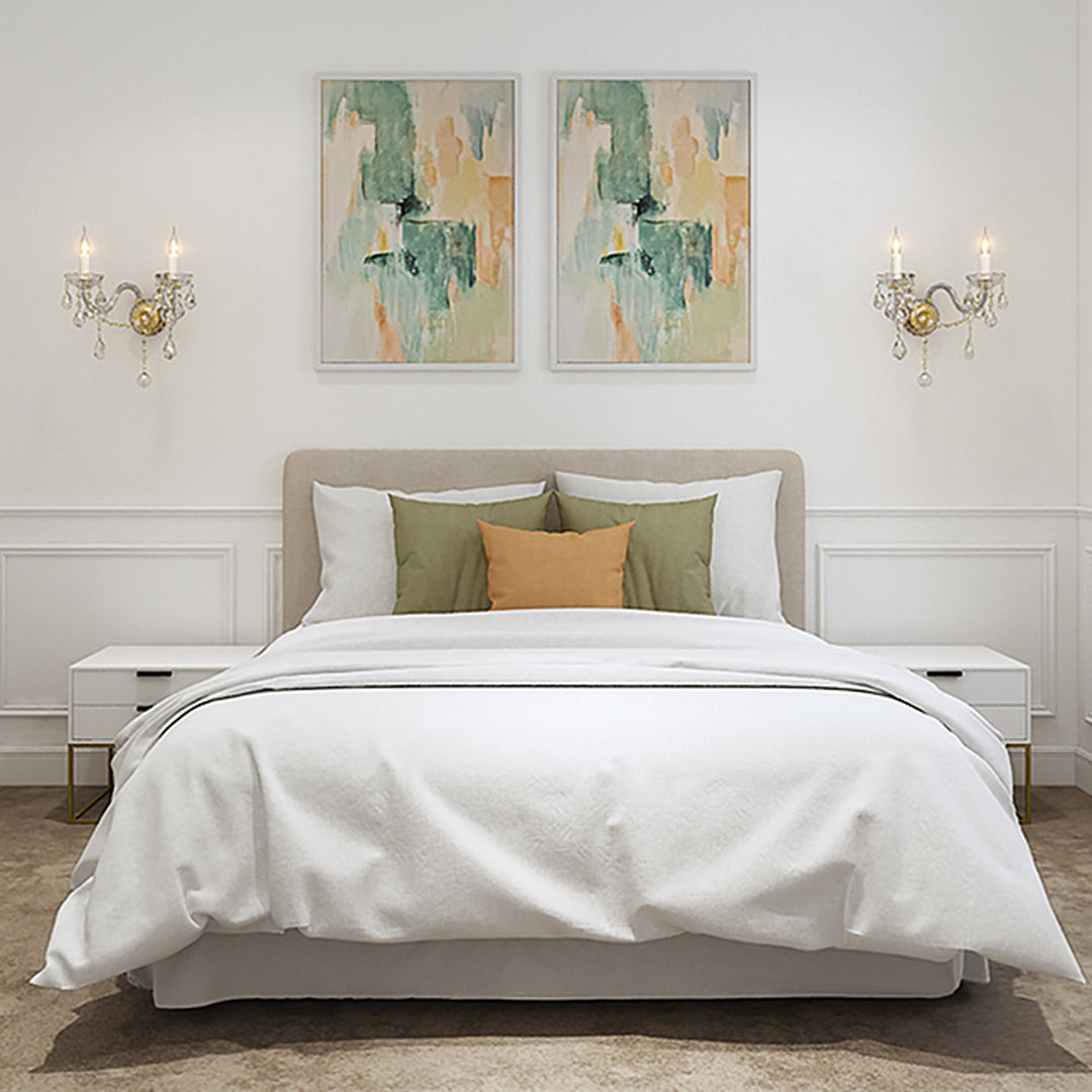 Bohemian Elegance Double Arm Wall Light Sconce - CHROME - Designer Chandelier Australia