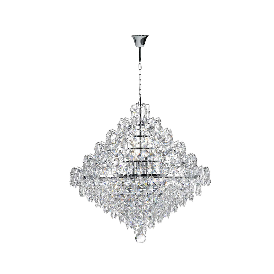 NewYork - Diamond Edge Crystal Pendant Light - 50cm - Designer Chandelier Australia